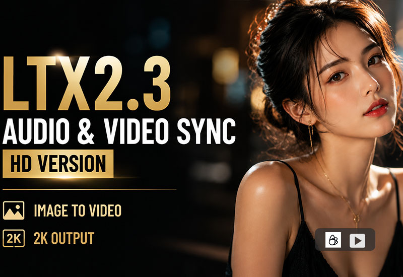 LTX2.3 Image-to-Video Audio-Visual Sync HD Edition