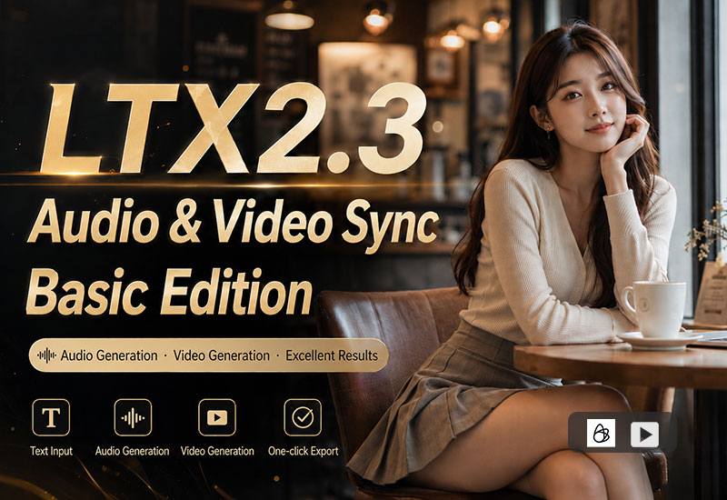 LTX2.3 Text-to-Video Audio-Visual Sync Basic Edition